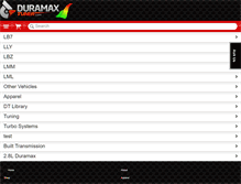 Tablet Screenshot of duramaxtuner.com